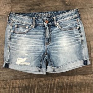 Relaxed Fit Midi Shorts American Eagle